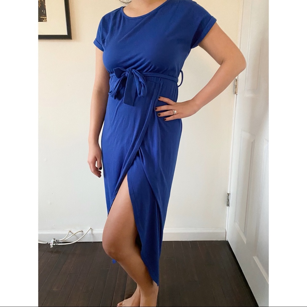 Blue Dress with Slit